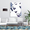 thumbnail image 2 of Marilyn monroe en Bleu - Toile 36"x48 Pouces - Impression sur Demande, 2 of 5