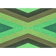 thumbnail image 1 of Ahgly Company Machine Washable Indoor Rectangle Transitional Green Area Rugs, 2' x 5', 1 of 7