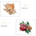 thumbnail image 3 of unbranded Floral De Granada En Aleación Con Esmalte Para De Y Abrigo, 3 of 6