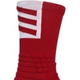 thumbnail image 5 of adidas Creator 365 Basketball Crew Socks (Power Red/White, XL), 5 of 7