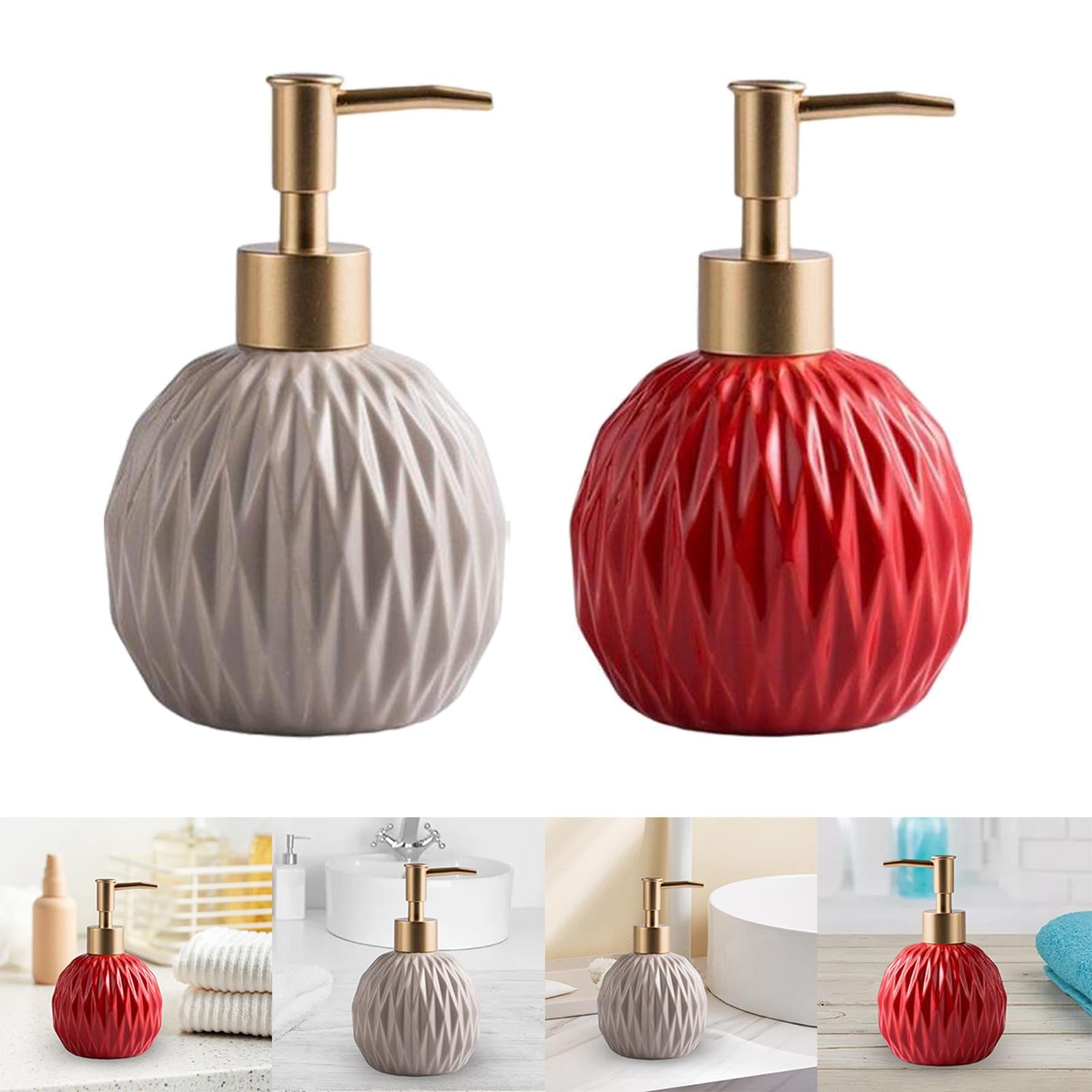 soap dispenser bottle,ceramic soap dispenser with pump bathroom,kitchen
