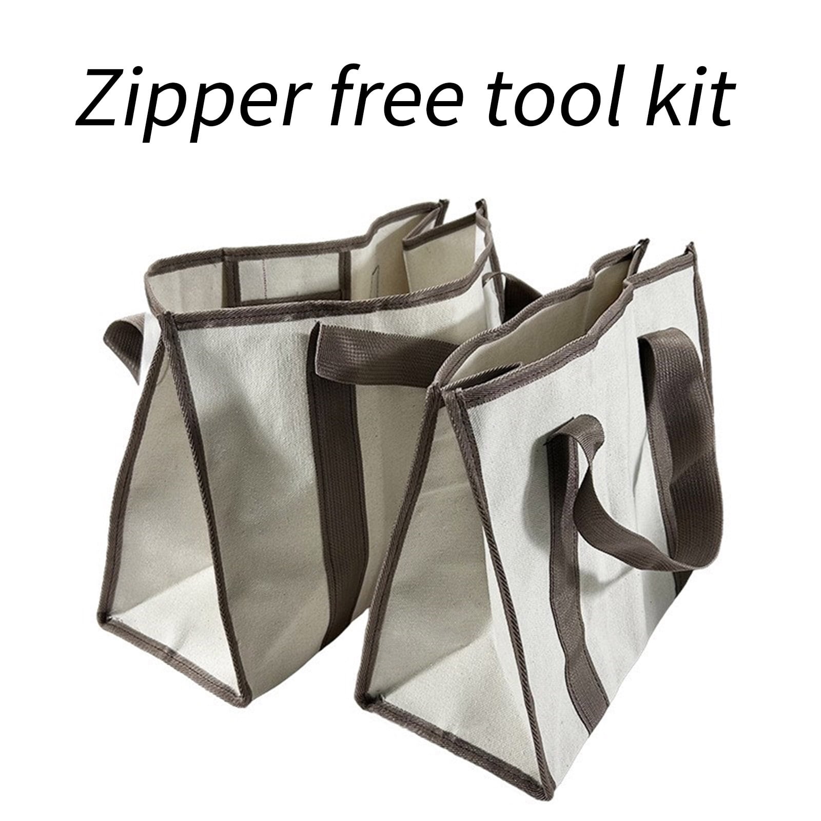 Tool Storage Solution Canvas Storage Bag, Wide Mouth and High Durability Tool Holder, Perfect for Carpenter,Technicians