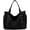 Black, variant on PIKADINGNIS Women Canvas Tote Bag Hobo Casual Shoulder Purse Large Capacity Messenger Handbags