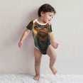 thumbnail image 3 of Kdxio Sunflower Meditating Cat Pattern Unisex Baby Cotton Short Sleeve Bodysuits-3 Months, 3 of 5