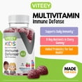 thumbnail image 3 of VITEEY Kids Multivitamin Gummies with Probiotics, Immune Support, Berry Flavor, 120 Ct, 3 of 10