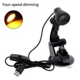 thumbnail image 2 of Injueey Lámpara de escritorio LED con ventosa, protección ocular, luz de lectura, iluminación USB para dormitorio, luz cálida, no regulable Iluminación y accesorios Atenuación de 4 velocidades Naranja, 2 of 6