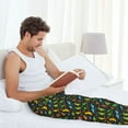 thumbnail image 5 of Vsdgher Cartoon Dino Mens Pajama Pants Sleep & Lounge Pants, PJ Pants-Medium, 5 of 6