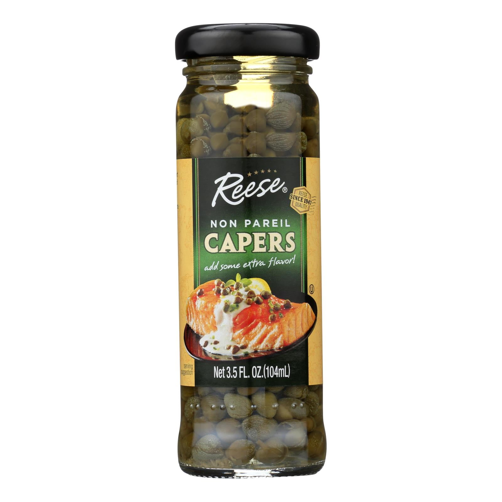 (Case of 12 ) Reese Non Pareil Capers 3.5 oz.