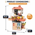 thumbnail image 3 of Mundo Toys Kids Kitchen Play Set with Water Sink, Spray, Lights & Sounds, Ages 3+, 3 of 11