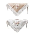 thumbnail image 1 of 屋内用2ピース/個スクエアテーブルクロス刺繡防水農家スタイル Soledad Mantel punto de cruz, 1 of 9