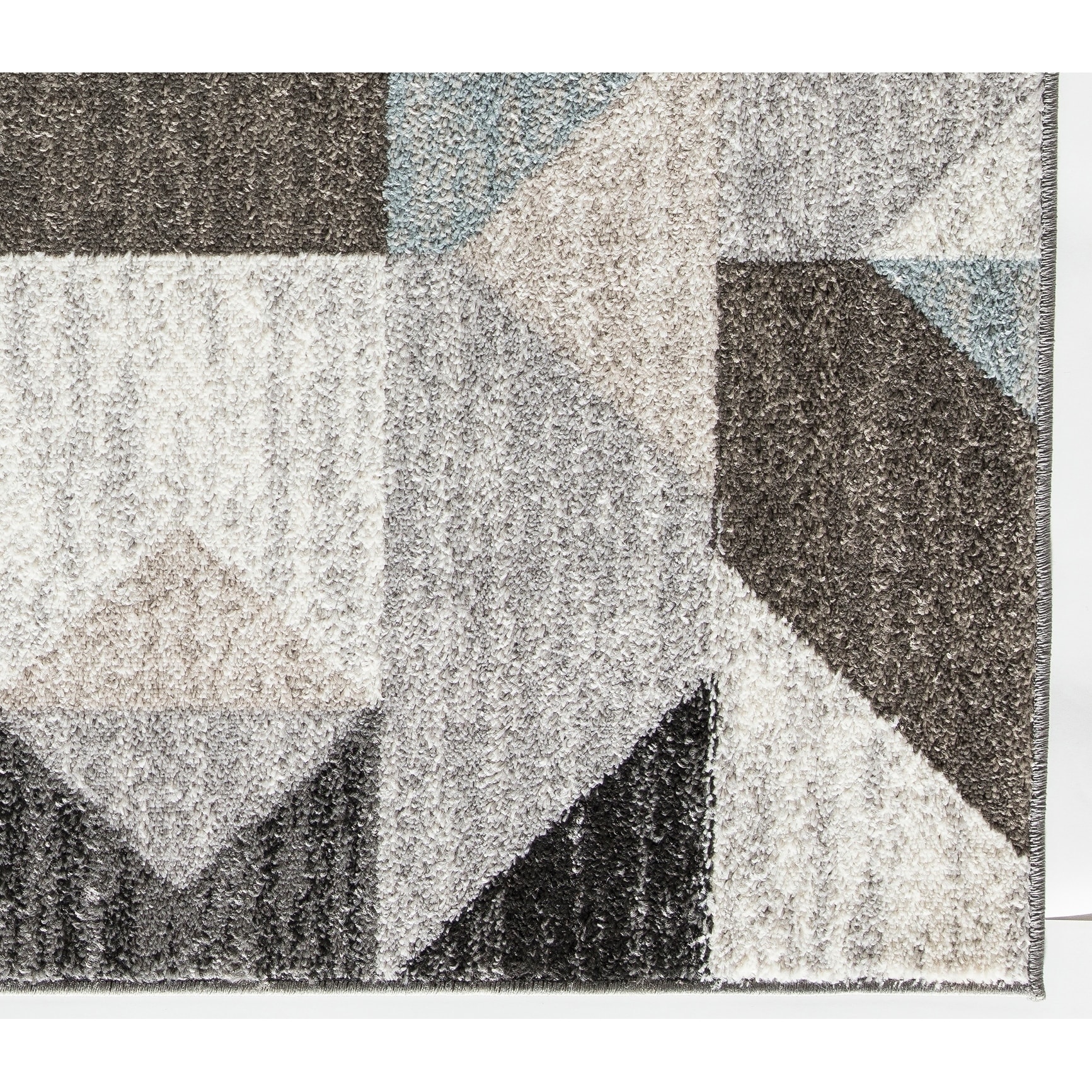 Rugs America Devon Collection Abstract Hues DV30A Moroccan Geometric Area Rug 9' x 12'