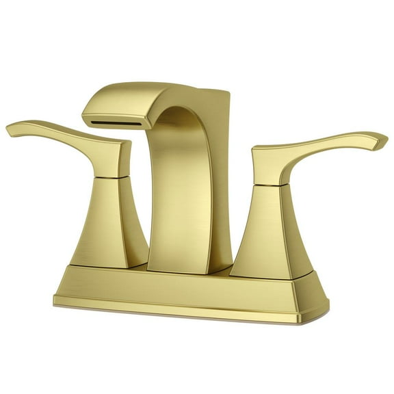 Pfister Venturi Bathroom Sink Faucet, 4-Inch Centerset, 2-Handle, 3-Hole, Brushed Gold Finish, LF048VNBG