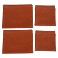 thumbnail image 1 of RUNROTOO 4Ud Bolsas Cosméticas Pequeñas Para Bolsos En PU Con Y Cierre A Presión Marrón, 1 of 7