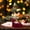 Red-2D-clearacne, variant on OEFNTAC Decorations Christmas Deer Ornament Snow Reindeer Pendant Flocking Tabletop Arrangement Holiday Decoration Wine Red 5.12x2.36x8.66in