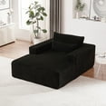 Oversized 55 Inch Chaise Lounger Indoor for Huge Person, Upholstered