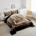 thumbnail image 3 of Castle Fairy Safari Deer Twin Comforter Sets,Jungle Animal Bedding Set, 3 of 8