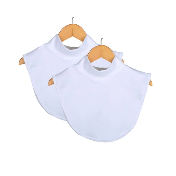 Stralyhd 2Pcs Fake Mock Neck Collars Detachable Collar High Warmer Turtleneck Half Top Mock Blouse for Women Men