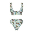 thumbnail image 5 of Daiia Cartoon Car Racing Women's Bikini Set Two Piece Swimsuit High Waisted Bikini Adjustable Straps Bikini Perfect for Beach, Pool, and Summer Vacation-, 5 of 9