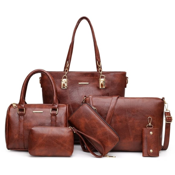 Set de 2 monederos y bolsos, bolso de hombro tipo cartera para jóvenes, 6 unidades