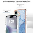 thumbnail image 4 of Case for Samsung A56 case,Hard IMD Marble Pattern Fashion Design Case for Girls,Enhanced Camera and Screen Protection Cover, 4 of 6