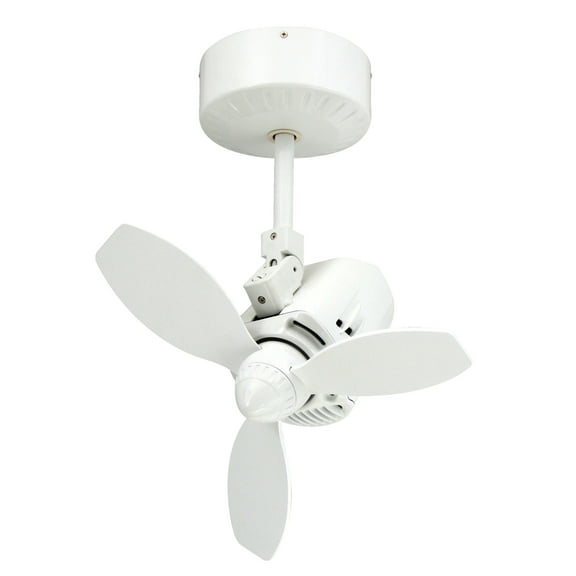 Mustang 18 in. Oscillating Indoor/Outdoor Pure White Ceiling Fan