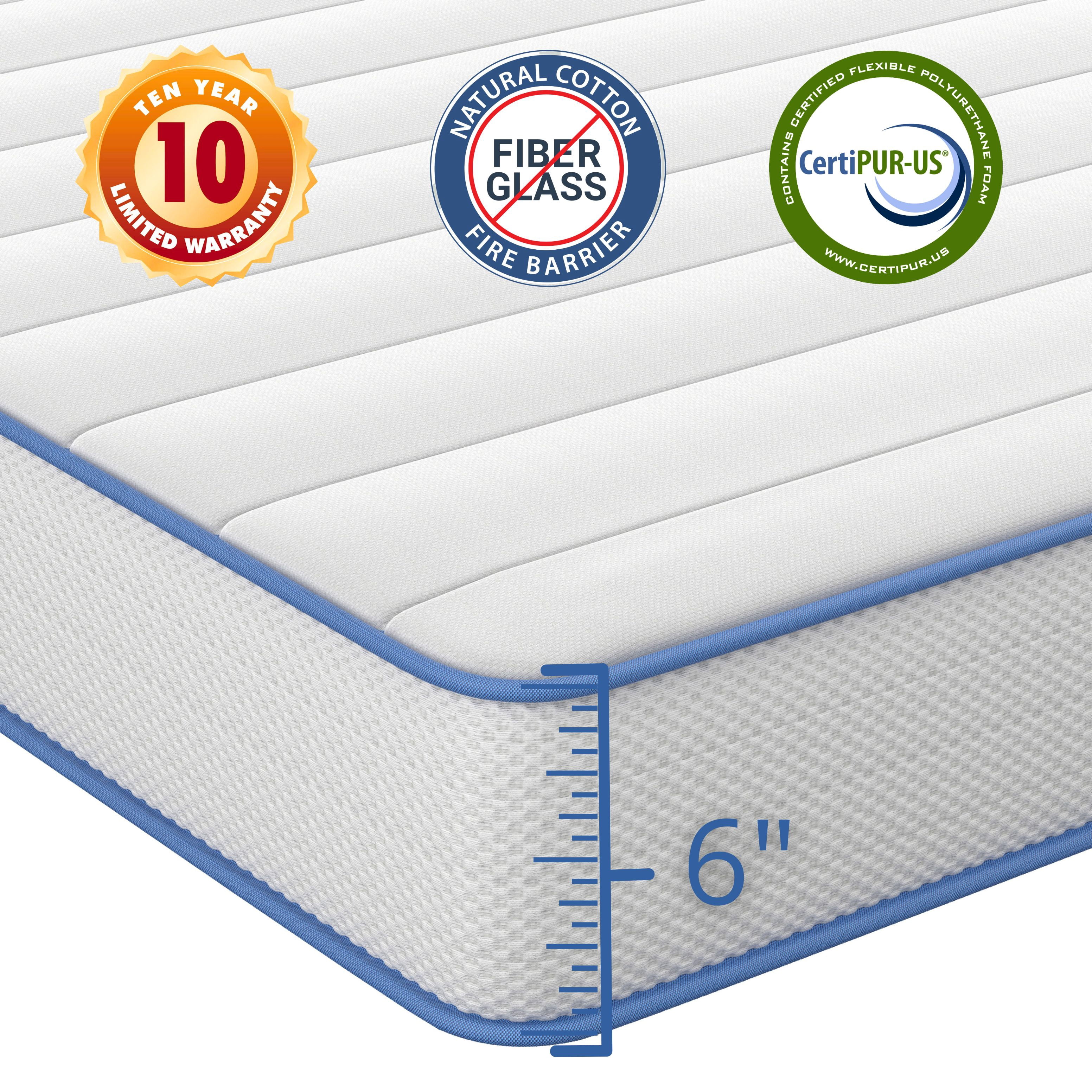 Boyd Sleep Birmingham 6" Hybrid Innerspring Mattress, Medium Firm, Adult, Full