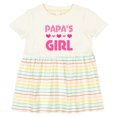 thumbnail image 3 of Inktastic Papas Girl Granddaughter Girls Baby Dress, 3 of 5