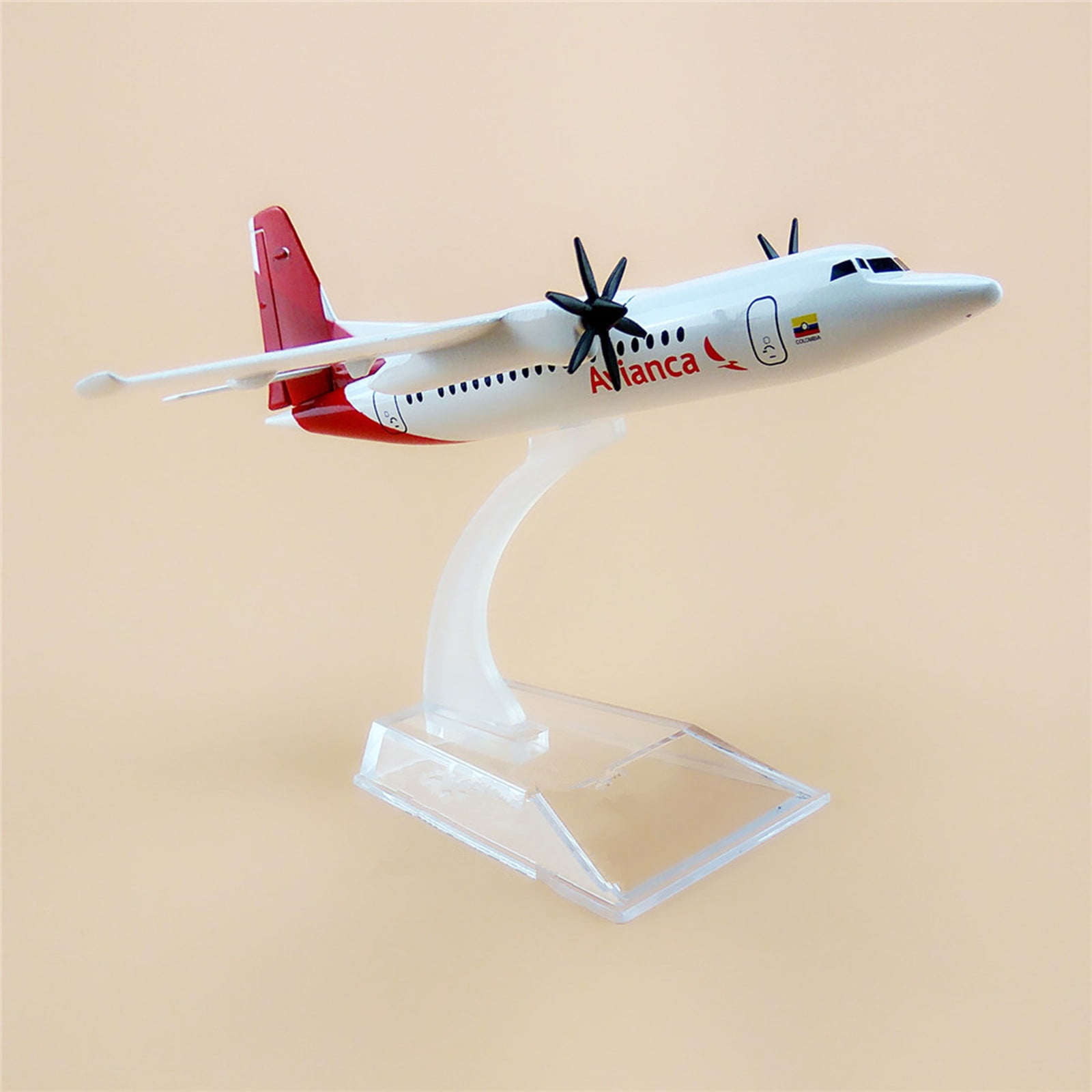 1:200 Air White Colombia Avianca FOK F50 Airlines Plane Model Alloy Metal Diecast Model,Plane Souvenir Static Display TAPDRA Spare Part