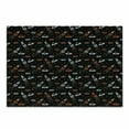 thumbnail image 1 of Space Cutting Board, Cartoon Doodle Spacecraft Traveling to the Universe Cosmos UFOs Aliens Stars, Decorative Tempered Glass Cutting and Serving Board, Small Size, Black Orange White, by Ambesonne, 1 of 1