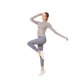 thumbnail image 5 of Traje de yoga sin costuras de primavera y verano, top de manga larga, cuello alto de moda, color sólido, corte ajustado, chaqueta deportiva para exteriores con cremallera para mujer, 5 of 6