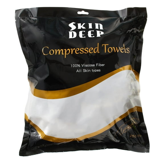 Skin Deep Compressed Towels, 250 Count