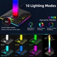 thumbnail image 2 of Soporte Para Auriculares Gamer RGB Con Base De Carga, Organizador De Escritorio Táctil, Puerto USB Doble, Base Metálica Antideslizante, Soporte Para Audífonos De Juego, 2 of 8