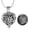 Black, variant on Cremation Jewelry Celtic Knot Heart Urn Necklace for Ashes for Women Men Memorial Keepsake Locket for Ashes Holder