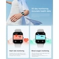 thumbnail image 3 of Compatible for Samsung Galaxy A21 Smart Watch with Voice Command for Men, Bluetooth Call, Heart Rate Monitor, Waterproof, Fitness Tracker, 7-Day Battery - Black, 3 of 5