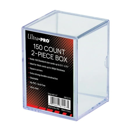 Ultra Pro 2 Piece Clear Card Storage Box (150)
