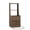 Brown, variant on Tall Nightstand with Charging Station,Modern Bedside Tables with Storage Shelves & 2 Drawers for Bedroom,Brown