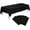 Black, variant on Knubmt Set of 2 Rectangle Table Cloths Plastic Tablecloth Disposable Table Cover for Party Birthday Wedding Picnic, 54 x 108 Inch