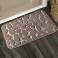 thumbnail image 3 of Alfombra de baño puerta absorbente antideslizante alfombra grande decoración niño sala de estar alfombra de baño accesorios de tapicería marrón 40x60cm Speravity HA009646-08, 3 of 6