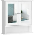 thumbnail image 4 of Giantex Bathroom Medicine Cabinet, Hanging Storage Cabinet with Double Mirror Doors, Perfect for Bathroom, Living Room, Corridor, Cloakroom, 22 x 5 x 23 inches, 4 of 10