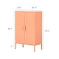 thumbnail image 4 of South Shore Crea, Contemporary Metal 2-Door Accent Cabinet, Orange, 4 of 13