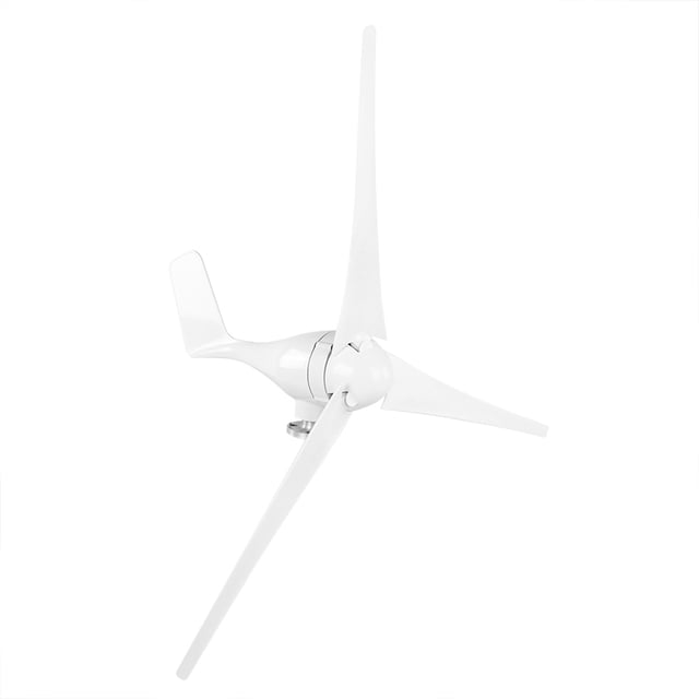 800W Wind Generator, Wind Turbines Generator, Convenient Reliable Durable Low Vibration Stable For Electromagnetic/Yaw -40 Degrees Celsius -80 Degrees Celsius White 48V