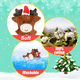 thumbnail image 3 of Juguetes navideños para perros de peluche - Juguetes masticables rellenos Juego de juguetes interactivos para cachorros para mascotas pequeñas y medianas, 3 of 5