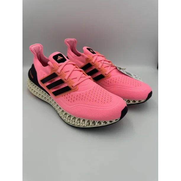 Adi - das Ultra 4DFwd Men's Pink Black White Retro Active Mesh Runner Trainer