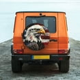 thumbnail image 4 of Haiem Spare Tire Cover , Wheel Cover with Retro American Eagle A printed, Camper Spare Tire Cover Fit for Jeep Wrangler Rv SUV Truck Travel Trailer-17 inch, 4 of 8