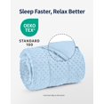 thumbnail image 4 of Sivio Weighted Blanket for Adults Twin Size, Minky Heavy Blanket with Glass Beads for Bed Sofa Chair, Soft Reversible for All Season, Machine Washable, 48"x72" 15 lbs, Light Blue, 4 of 9