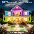 thumbnail image 4 of Luces de Exterior CETELUMA 150FT RGB Impermeables con Control por Aplicación, 4 of 7