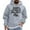 Light Gray, variant on 2026 Happy New Year Roy Pullover Hoodie Unisex Casual Long Sleeve Printed Sweatshirt Kangaroo Pocket Drawstring Hood Black L
