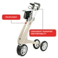 thumbnail image 5 of byACRE Carbon Ultralight Regular Rollator, 16.5In Seat Width, White Frame, 285-lb Capacity, Carbon Fiber, 5 of 6
