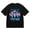 black, variant on Men's T-Shirt Cat Uncle Sam Flag Lightning Years Comfortable And Versatile Outdoor Casual Short Sleeve
