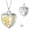 01-Sunflower Urn, variant on Dorunmo Sunflower Urn Necklace for Ashes Sterling Silver Cremation Jewelry Forever in My Heart Keepsake Necklace for Women